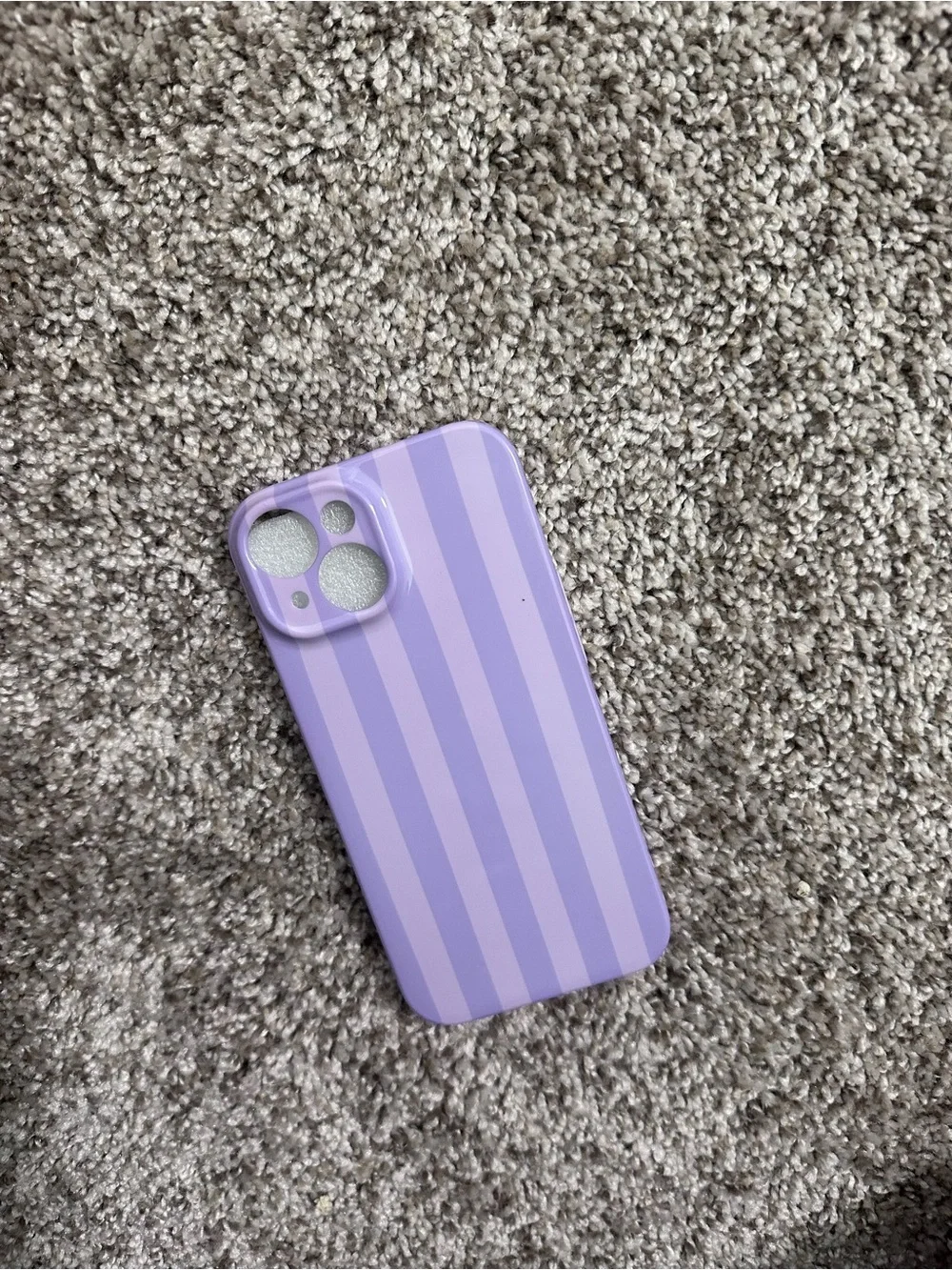Apple Lavender Striped iPhone Case